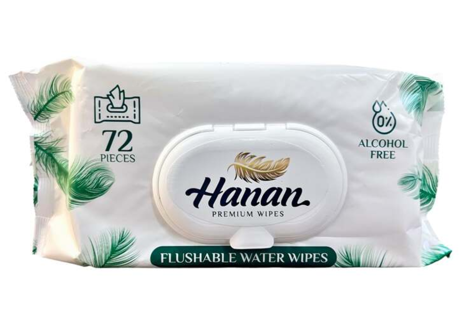 HANAN FLUSHABLE WATER WIPES 72S